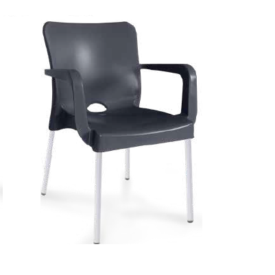 Outdoor Furniture Yellow - เฟอร์นิเจอร์รับประทานอาหารกลางแจ้ง เก้าอี้คาเฟ่โลหะสีสันสดใสแบบโมเดิร์น สามารถวางซ้อนกันได้ พร้อมพนักพิงรูปต้นไม้ สีชมพู ดำ