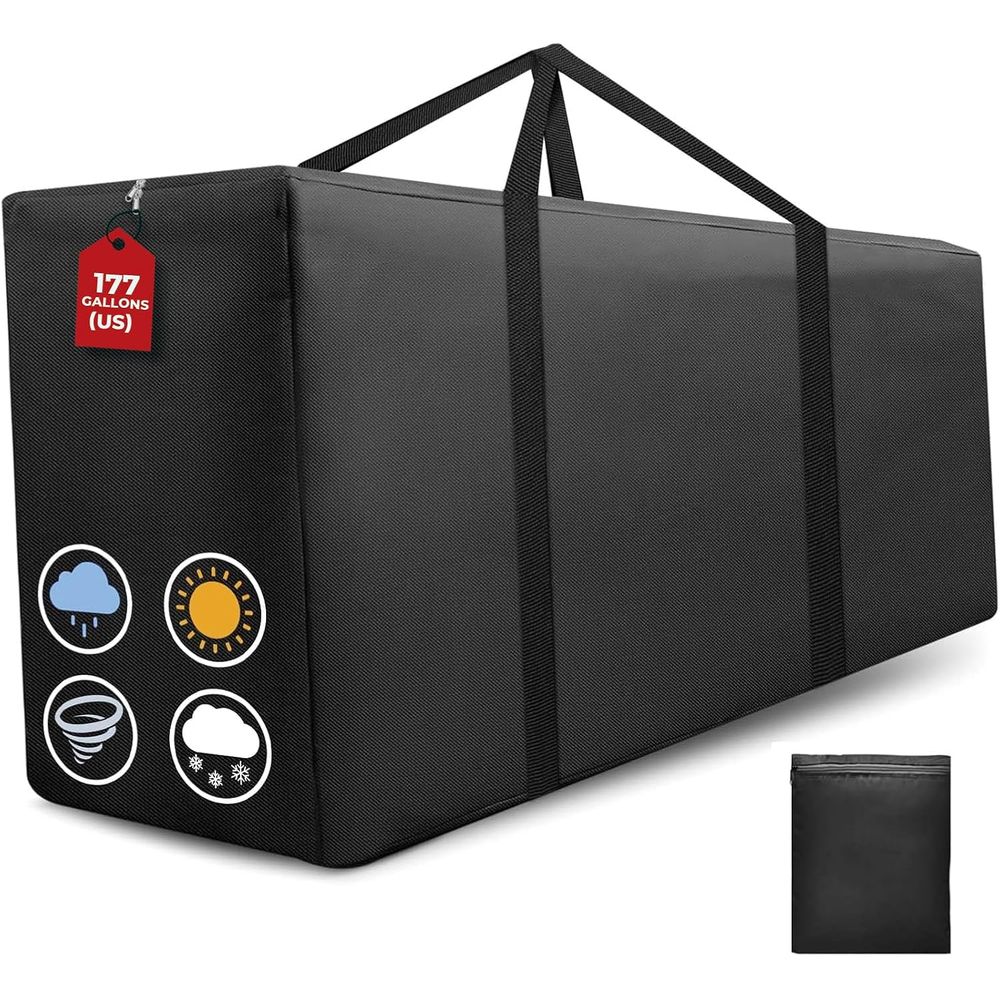 Outdoor Furniture With Storage For Cushions - ถุงเก็บเบาะรองนั่งสำหรับลานบ้านขนาดใหญ่พิเศษ 177 แกลลอน, กระเป๋าเก็บของสำหรับเฟอร์นิเจอร์กลางแจ้งแบบกันน้ำสำหรับเก็บเบาะรองนั่งแบบ Chaise Lounge