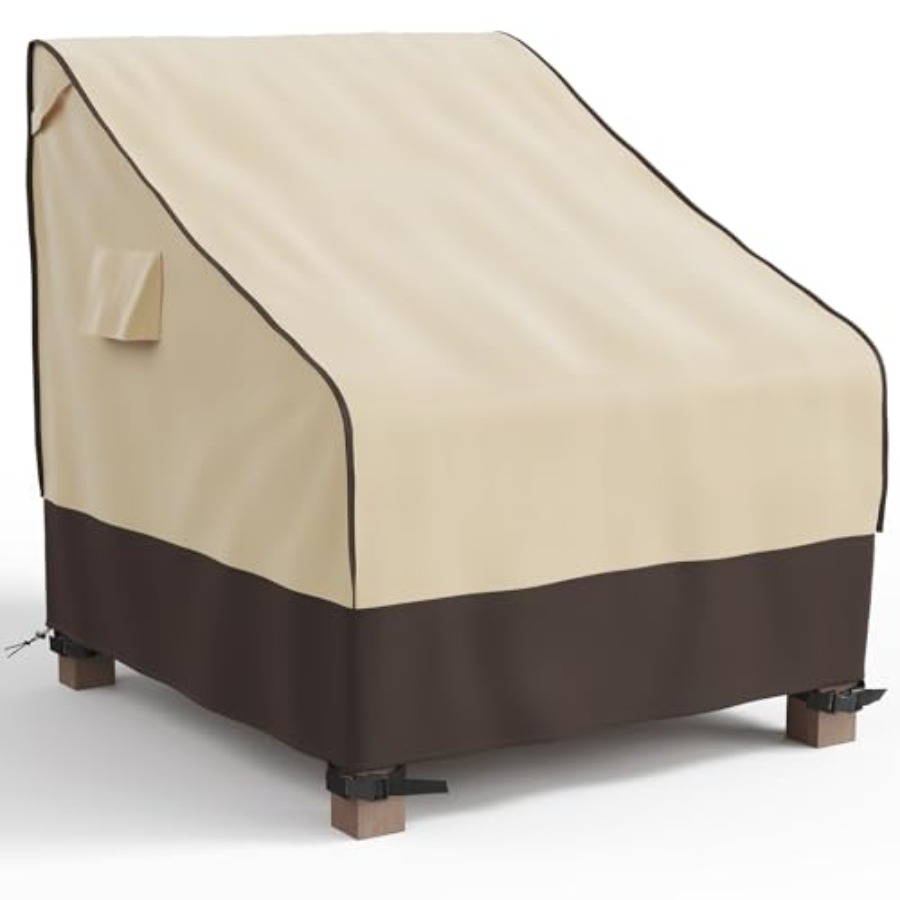 Outdoor Furniture Heavy Duty - ผ้าคลุมเก้าอี้ลานบ้านกันน้ำ ทนรังสียูวี ผ้าคลุมป้องกันเฟอร์นิเจอร์สนามหญ้ากลางแจ้ง ผ้าอ็อกซ์ฟอร์ดทนทาน กันลม