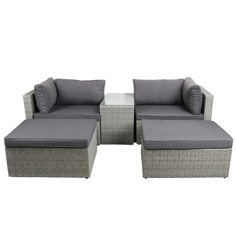 Outdoor Furniture For Sale - ชุดโซฟาหวายสำหรับสวนกลางแจ้ง 4 ที่นั่ง หรือ 5 ที่นั่ง