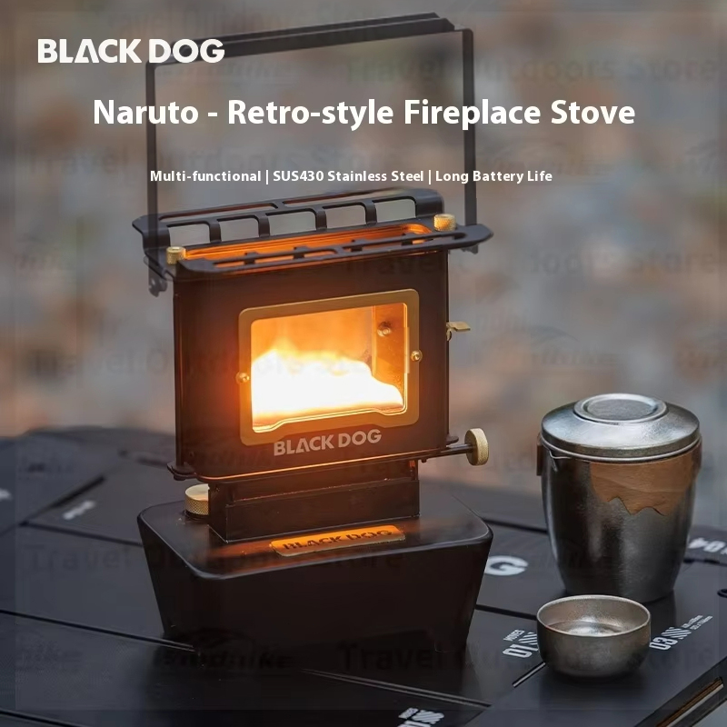 Outdoor Furniture Oil - เตาไฟมินิเรโทร BLACKDOG เตาตั้งโต๊ะสำหรับโชว์ เตาพกพาสำหรับกิจกรรมกลางแจ้ง เตาชงชา