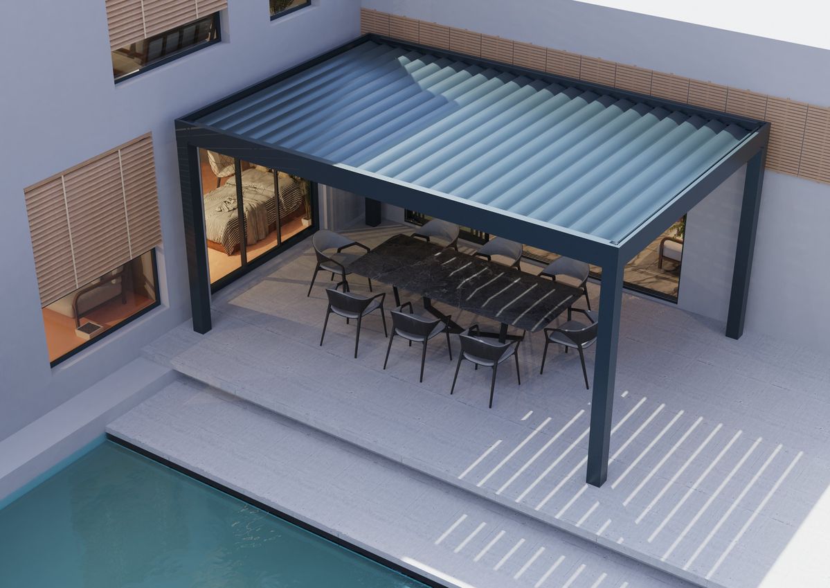 Outdoor Furniture Aluminium - ศาลาทรงสี่เหลี่ยมผืนผ้าอลูมิเนียมอัลลอยด์ราคาประหยัดสำหรับสวนหลังบ้าน พร้อมม่านปรับได้ กันฝนด้วยระบบไฟฟ้า เหมาะสำหรับจัดงานปาร์ตี้กลางแจ้งในสวน