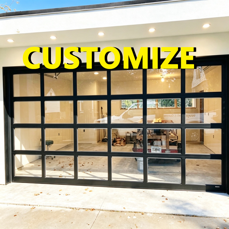 Outdoor Furniture Aluminium - ประตูโรงรถแบบแยกส่วนพร้อมไฟเซ็นเซอร์ปรับขนาดได้ตามต้องการ โครงสร้างอะลูมิเนียม เปิด-ปิดด้วยรีโมทปุ่มเดียว ดีไซน์ป้องกันการตก ปลอดภัย ป้องกันความร้อน