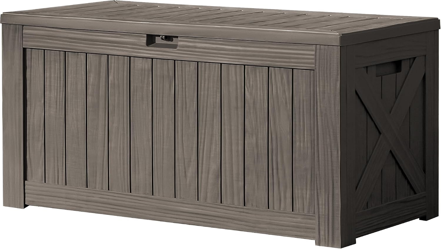 Outdoor Furniture With Storage For Cushions - กล่องเก็บของขนาดใหญ่ 120 แกลลอน สำหรับใช้งานกลางแจ้ง ตู้เก็บของกันน้ำ ทำจากเรซิน