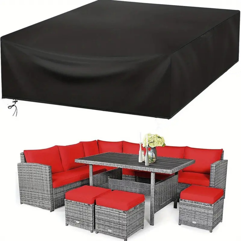 Outdoor Furniture Arhaus - (ความยาว 102-137 นิ้ว) ขนาดลานกลางแจ้งสวนกันน้ําชุดเฟอร์นิเจอร์ชุดฝนและหิมะชุดเก้าอี้โซฟาโต๊ะเก้าอี้ฝุ่น