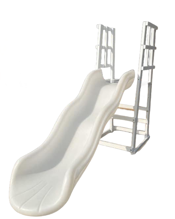 Outdoor Furniture For Sale - สไลเดอร์พลาสติกสีขาวแบบสองช่องสำหรับเด็กเล่นในร่มและกลางแจ้ง ลดราคาพิเศษ เหมาะสำหรับโรงเรียนอนุบาล สวนสาธารณะ และสนามเด็กเล่น