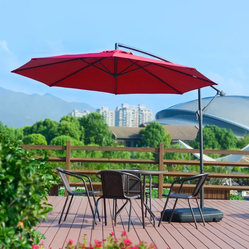 Outdoor Furniture For Sale - ร่มสนามโลหะทันสมัย ขายดี ร่มทรงกล้วยแบบคานยื่น สำหรับชายหาด สวนสาธารณะ เฟอร์นิเจอร์กลางแจ้ง