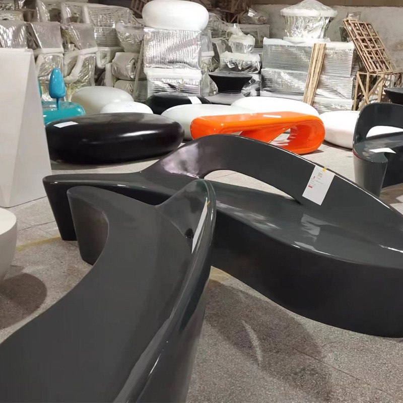 Outdoor Furniture Shop - เฟอร์นิเจอร์พักผ่อน FRP Meichen เก้าอี้โค้ง FRP สำหรับกลางแจ้ง