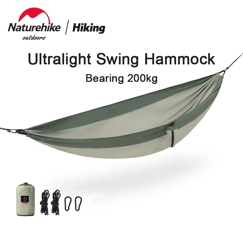 Camping Cot Foldable - Naturehike เปลญวน 1 2 คนเบามากพับกลางแจ้งผู้ใหญ่เปลญวนแบบพกพาแขวนเตียงสวนสาธารณะแคมป์ปิ้งเปลญวน