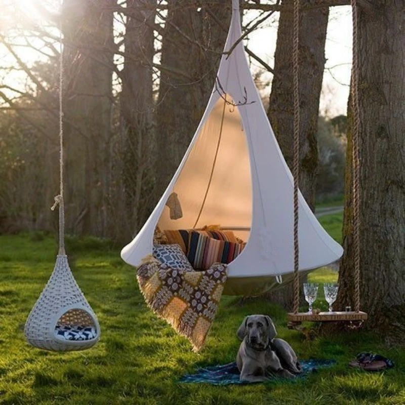 Garden Swing Chair - เด็ก Swing สวนกลางแจ้ง Camp Hammock Tree