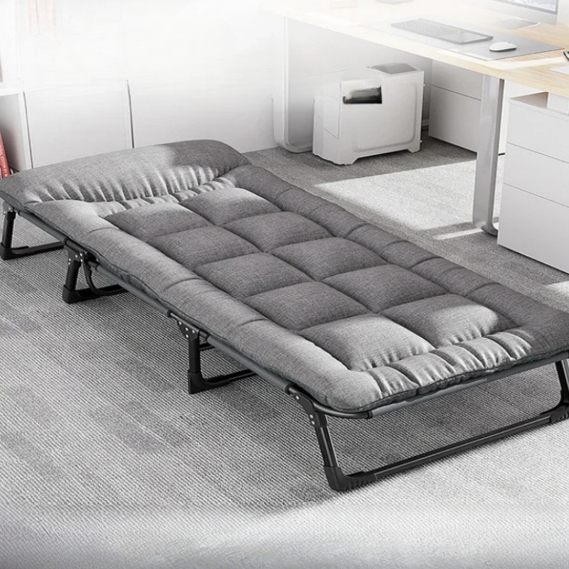 Camping Cot Foldable - 3-in-1 แบบพกพาCamping Cotเตียง 5 ตําแหน่งปรับกลางแจ้งChaise LoungeพับSleeping