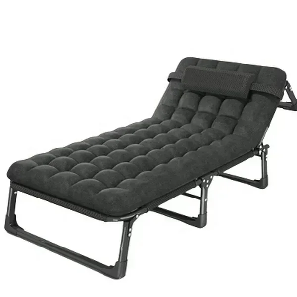 Camping Cot Foldable - Camping Bed เตียงพับแบบพกพา 3 เกียร์ปรับ Lit