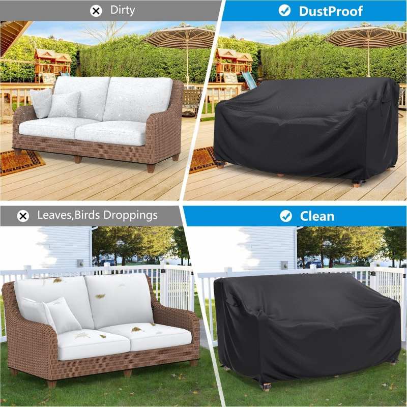 ผ้าคลุมโซฟาคู่สำหรับใช้งานกลาง - Outdoor Furniture Heavy Duty บทวิจารณ์และราคา