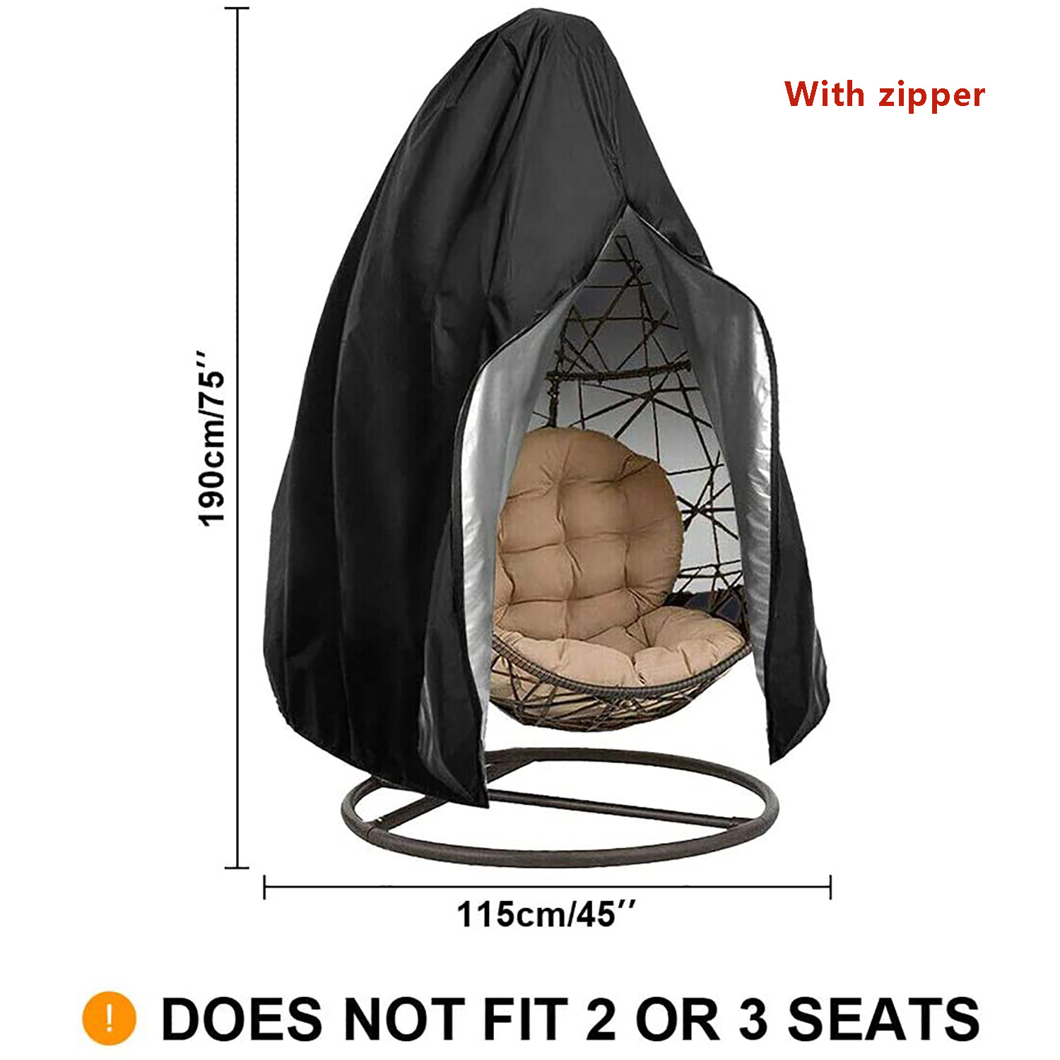 ผ้าคลุมเก้าอี้ไข่แบบแขวนสำหรับ - Outdoor Furniture Rocking Chair บทวิจารณ์และราคา