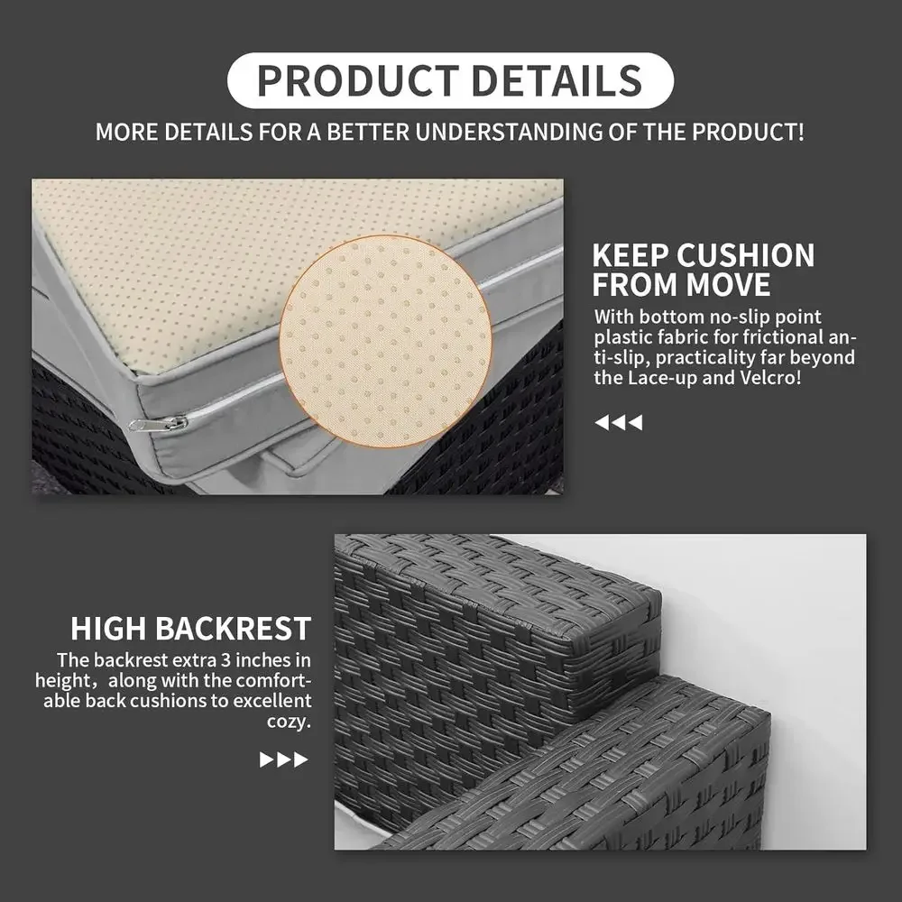 ชุดเฟอร์นิเจอร์กลางแจ้งแบบ 7 ช - Outdoor Furniture With Storage For Cushions บทวิจารณ์และราคา