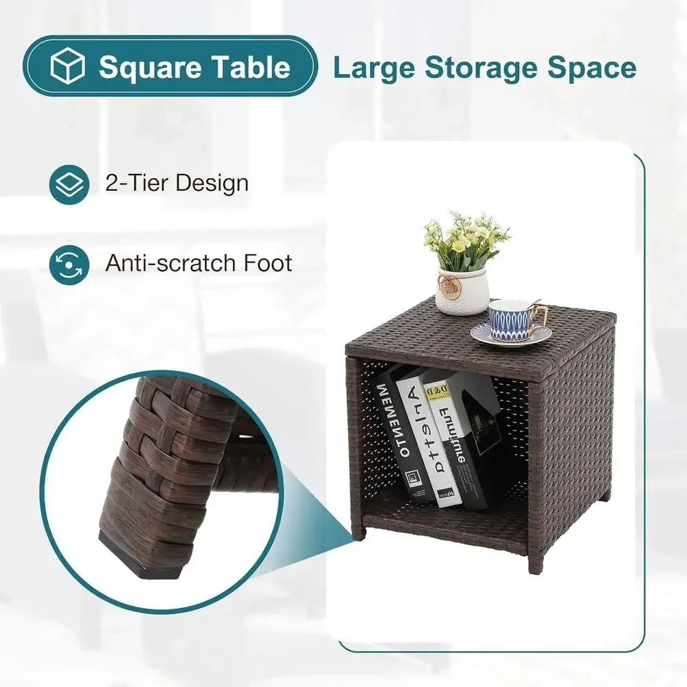 ชุดเฟอร์นิเจอร์กลางแจ้ง 5 ชิ้น - Outdoor Furniture With Storage For Cushions บทวิจารณ์และราคา