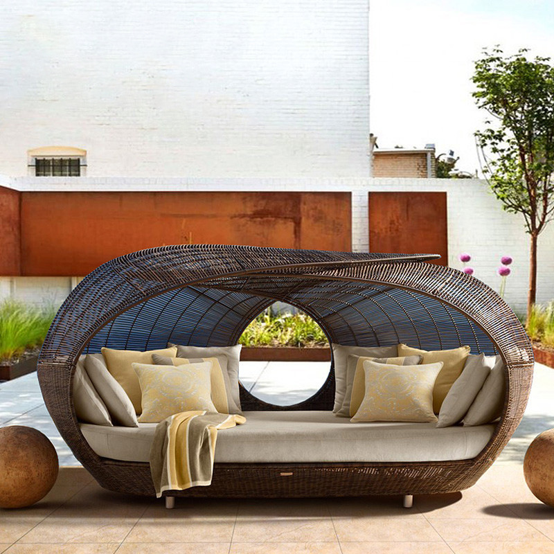 เตียงนอนกลางแจ้งหวายสังเคราะห์ - Outdoor Furniture For Sale บทวิจารณ์และราคา