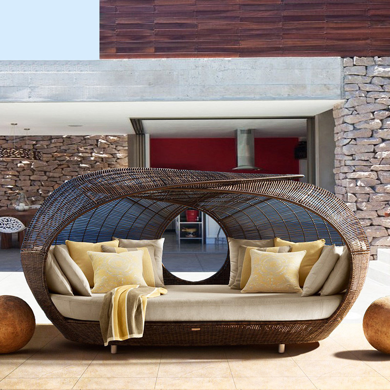 เตียงนอนกลางแจ้งหวายสังเคราะห์ - Outdoor Furniture For Sale บทวิจารณ์และราคา