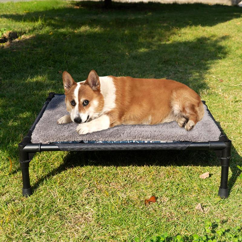 กลางแจ้งสูงเตียงสุนัขพับยกเปลส - Camping Cot Foldable บทวิจารณ์และราคา