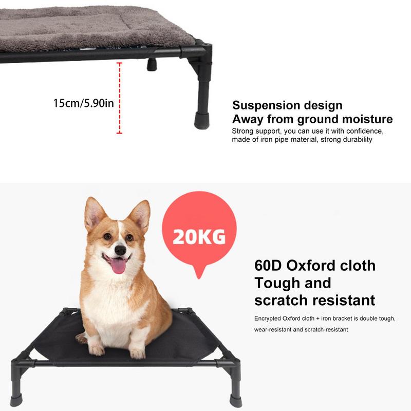 กลางแจ้งสูงเตียงสุนัขพับยกเปลส - Camping Cot Foldable บทวิจารณ์และราคา