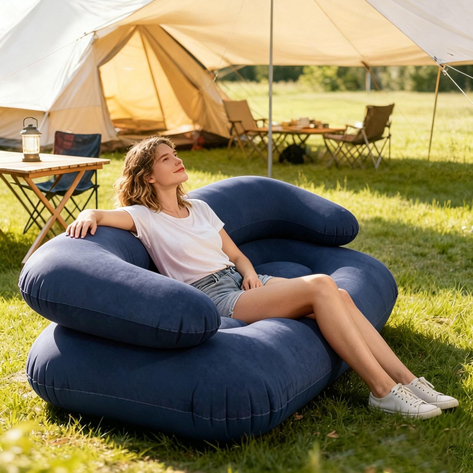 โซฟาเป่าลมคู่แบบสองที่นั่ง โซฟ - Outdoor Furniture Heavy Duty บทวิจารณ์และราคา