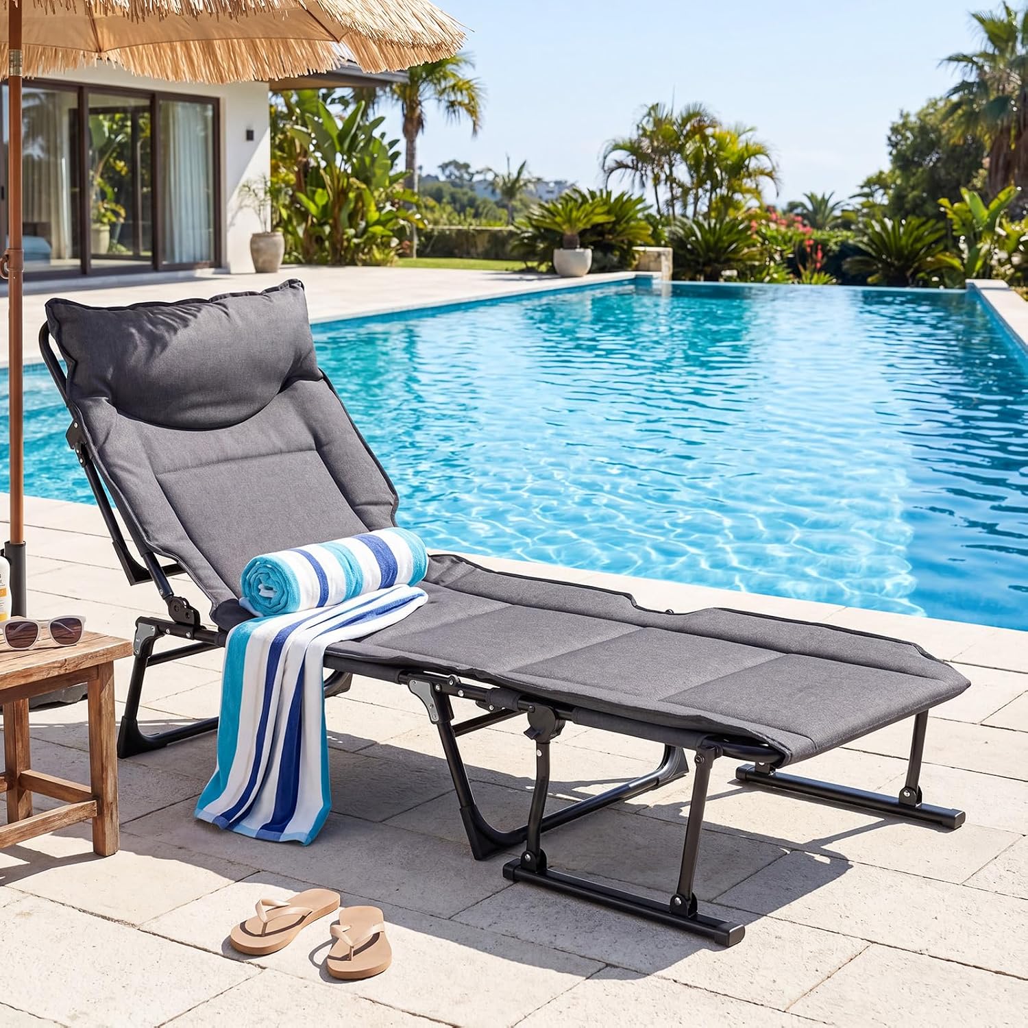 ชุดเก้าอี้พักผ่อนพับได้สำหรับล - Camping Cot Foldable บทวิจารณ์และราคา