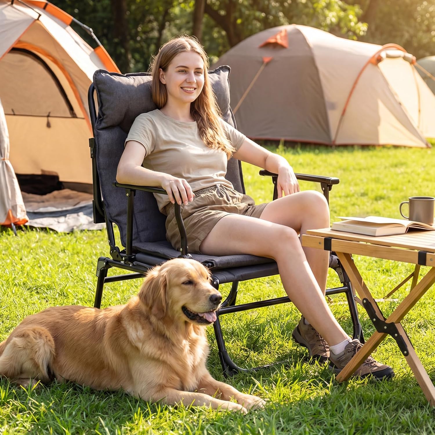 ชุดเก้าอี้พักผ่อนพับได้สำหรับล - Camping Cot Foldable บทวิจารณ์และราคา