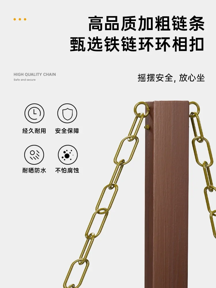 เก้าอี้โยกแขวนไม้เนื้อแข็งสำหร - Garden Swing Chair บทวิจารณ์และราคา