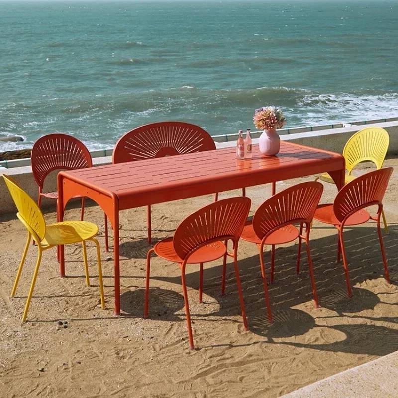 สีเหลืองอุตสาหกรรมเก้าอี้บาร์น - Outdoor Furniture Yellow บทวิจารณ์และราคา