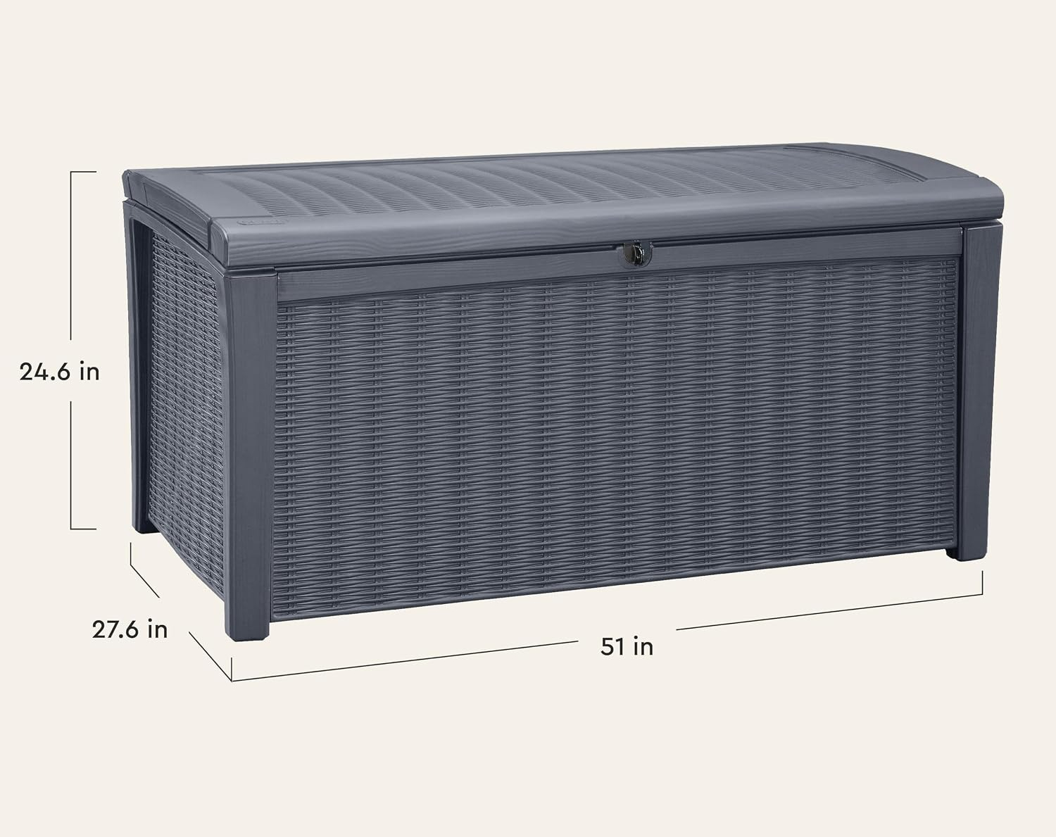 กล่องเก็บของกลางแจ้งขนาด 110 แ - Outdoor Furniture With Storage For Cushions บทวิจารณ์และราคา