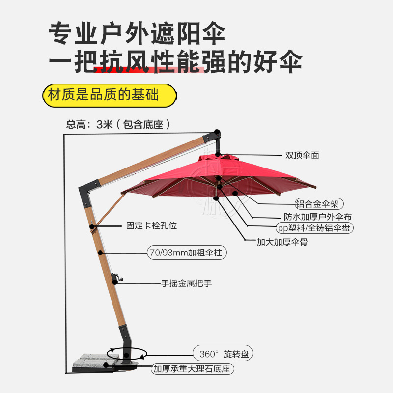 ร่มสนามขนาดใหญ่ 7 ช่อง สำหรับส - Outdoor Furniture Shop บทวิจารณ์และราคา
