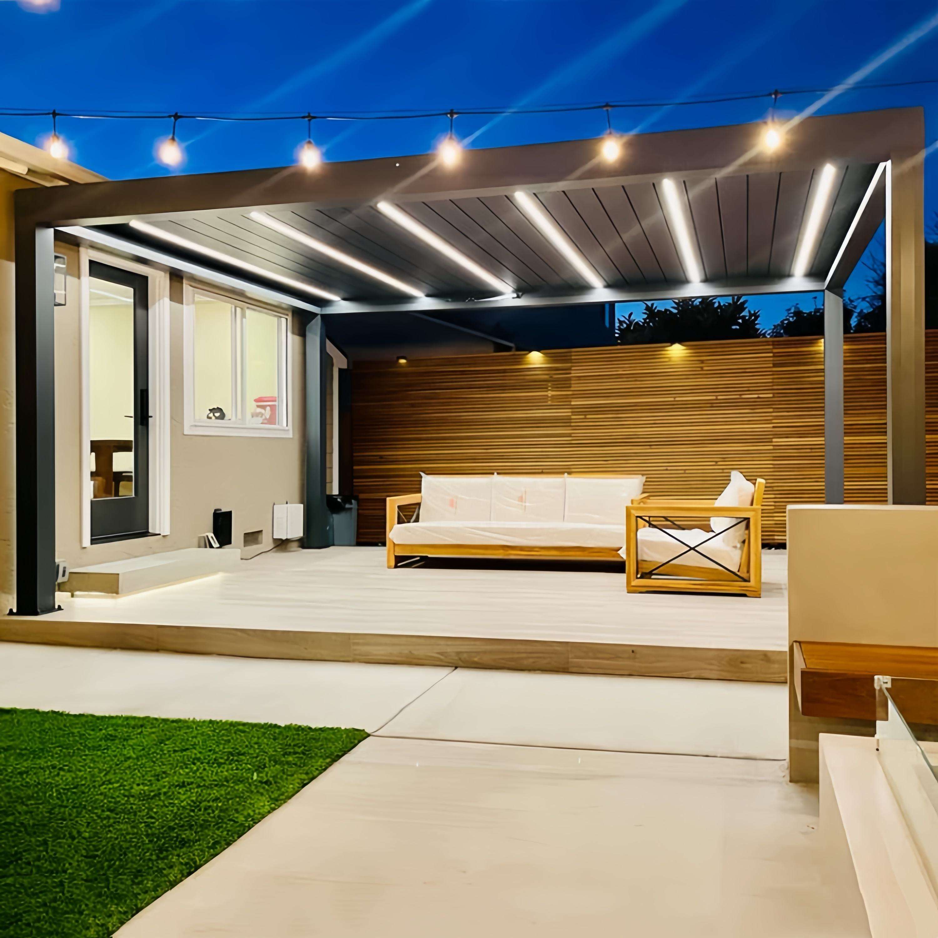 ศาลาทรงสี่เหลี่ยมผืนผ้าอลูมิเน - Outdoor Furniture Aluminium บทวิจารณ์และราคา