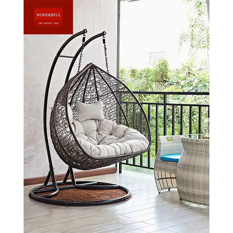 เก้าอี้แขวนทรงไข่หวายสองที่นั่ - Hanging Egg Chair บทวิจารณ์และราคา