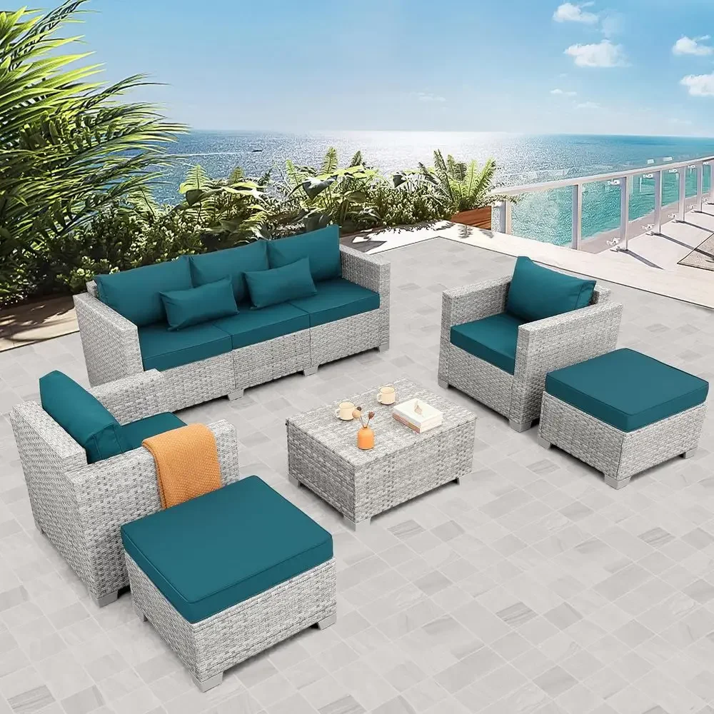 ชุดเฟอร์นิเจอร์ลานกลางแจ้งหวาย - Outdoor Furniture With Storage For Cushions บทวิจารณ์และราคา