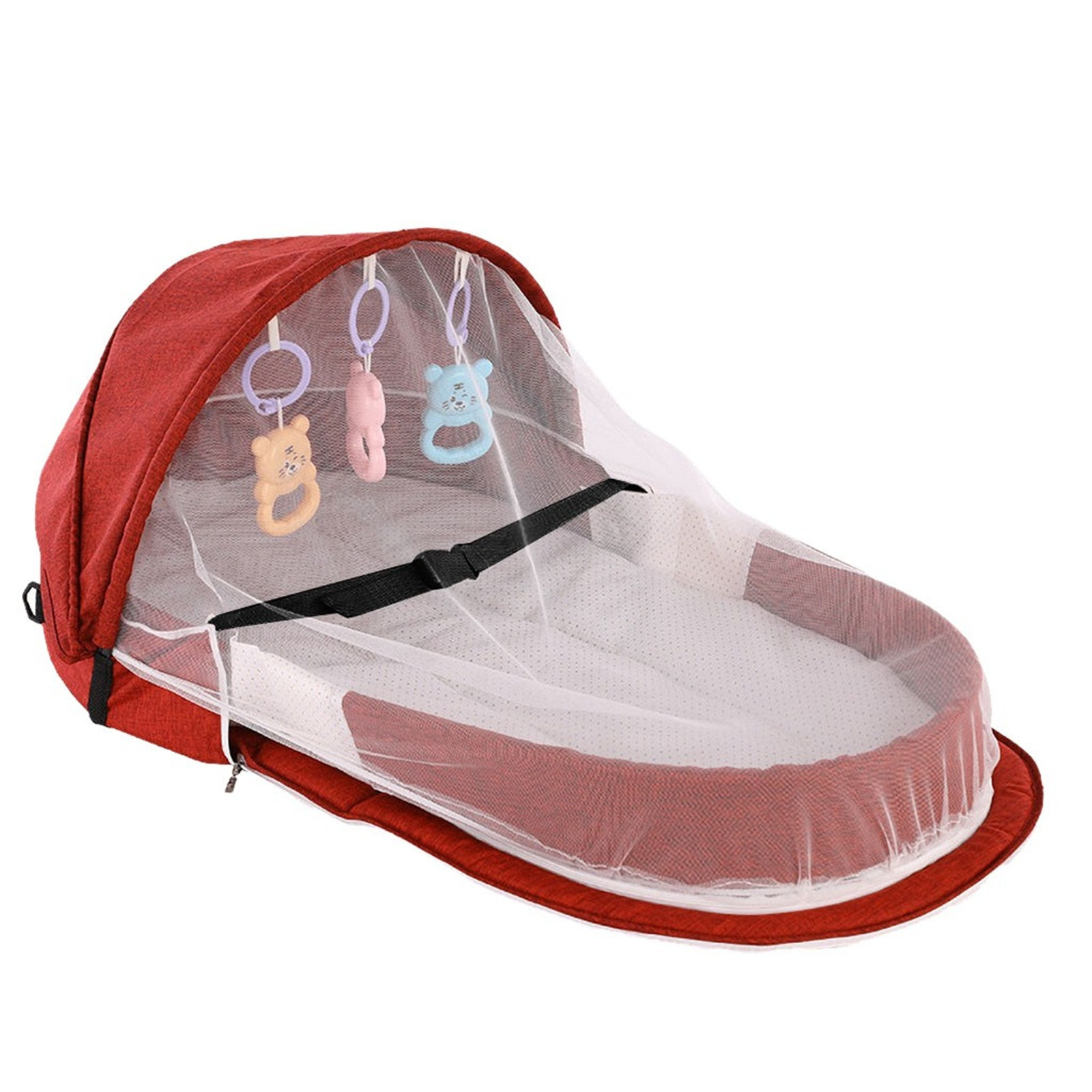 เตียงเด็กแบบพกพาพับได้พร้อมตาข - Camping Cot Foldable บทวิจารณ์และราคา