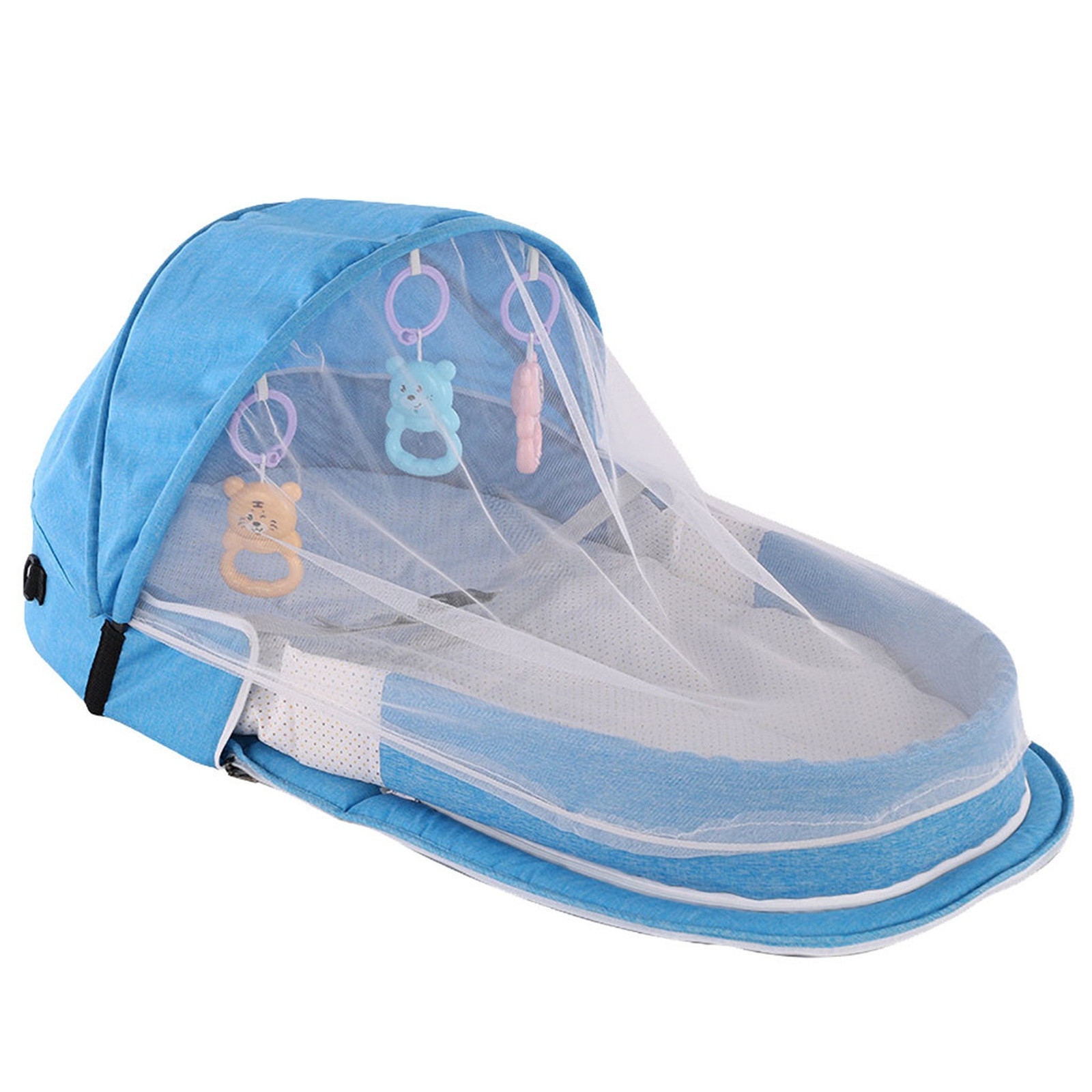 เตียงเด็กแบบพกพาพับได้พร้อมตาข - Camping Cot Foldable บทวิจารณ์และราคา