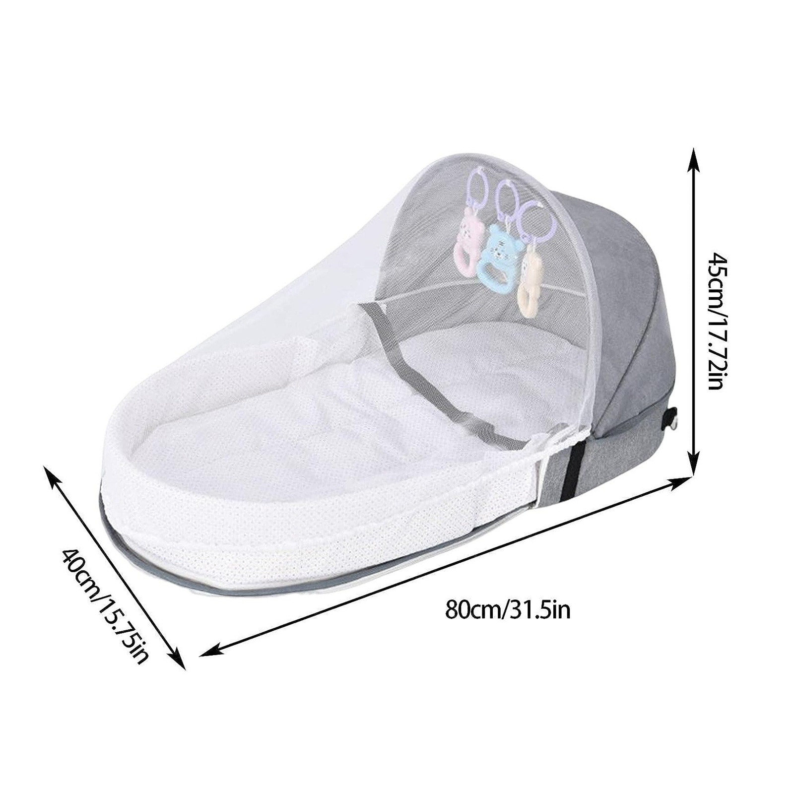 เตียงเด็กแบบพกพาพับได้พร้อมตาข - Camping Cot Foldable บทวิจารณ์และราคา