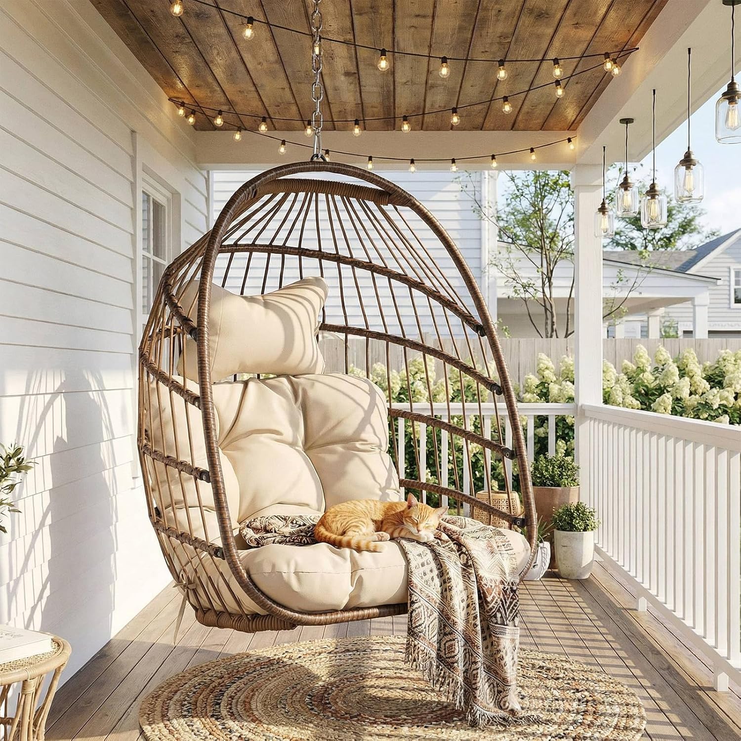 เก้าอี้ไข่แขวนกลางแจ้งแบบไม่มี - Hanging Egg Chair บทวิจารณ์และราคา
