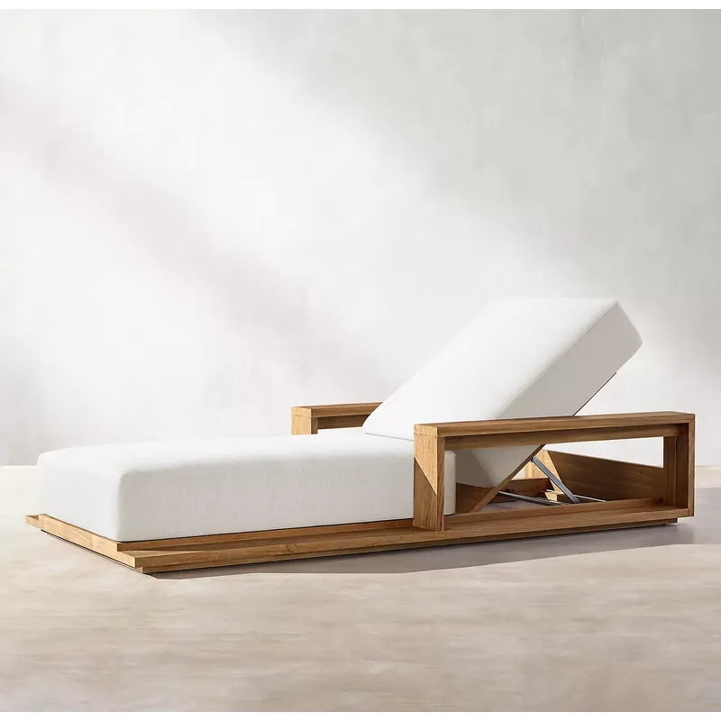 เก้าอี้อาบแดดชายหาดไม้สักสำหรั - Outdoor Furniture For Sale บทวิจารณ์และราคา