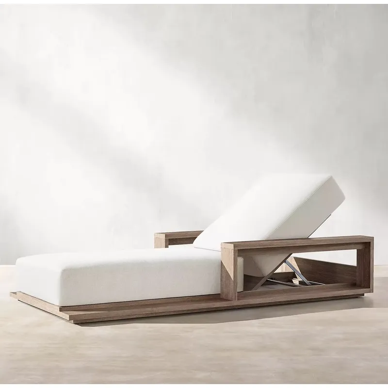 เก้าอี้อาบแดดชายหาดไม้สักสำหรั - Outdoor Furniture For Sale บทวิจารณ์และราคา