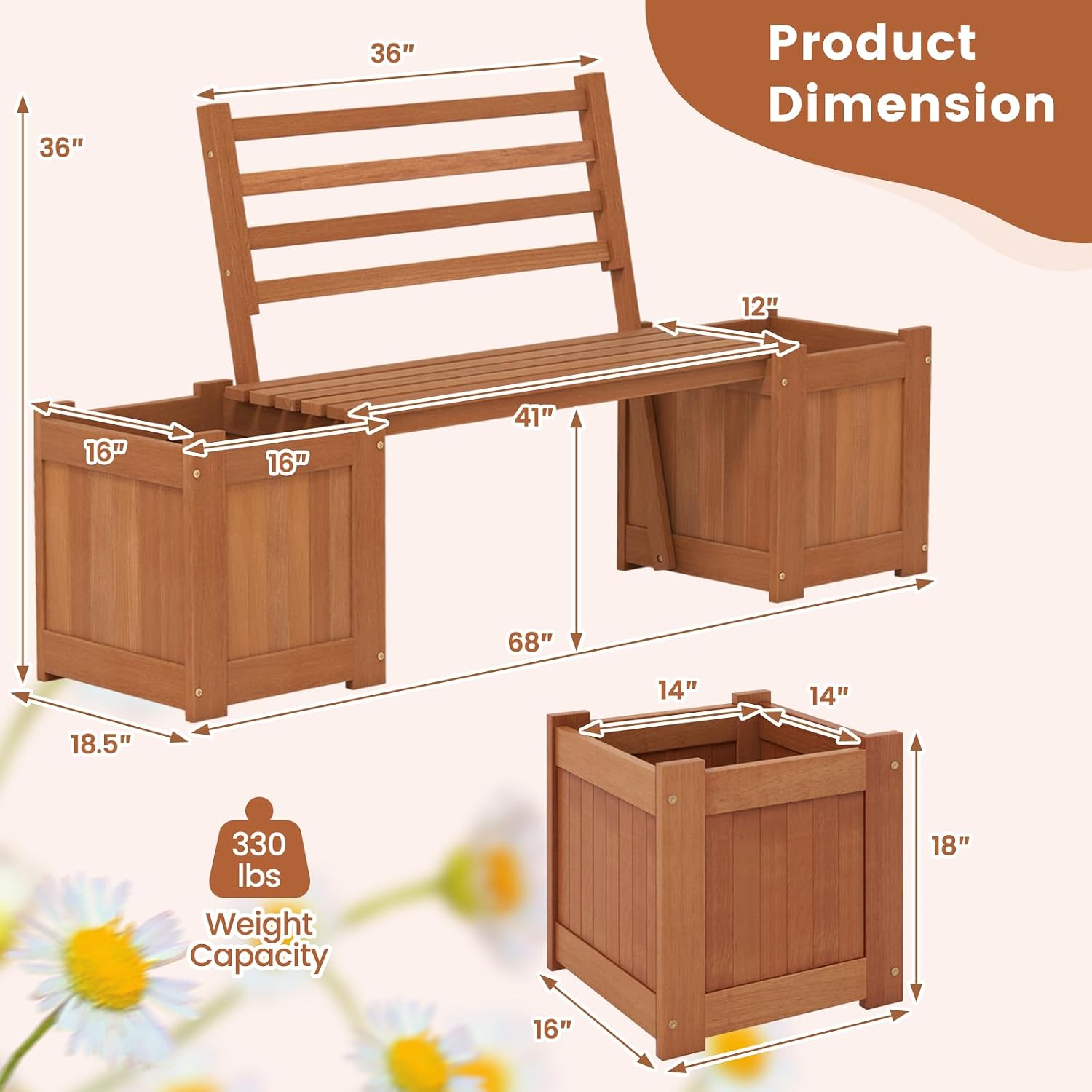 ม้านั่งกลางแจ้งพร้อมพนักพิง ชุ - Outdoor Furniture Oil บทวิจารณ์และราคา