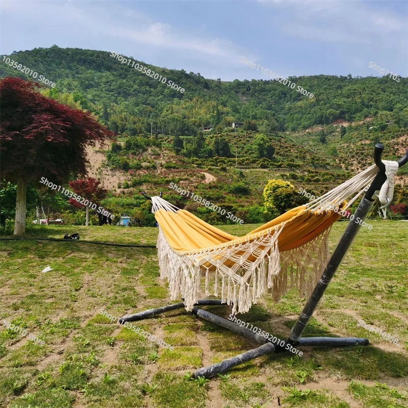 เปลญวนผ้าใบคู่สีเหลืองสไตล์มิน - Outdoor Furniture Yellow บทวิจารณ์และราคา