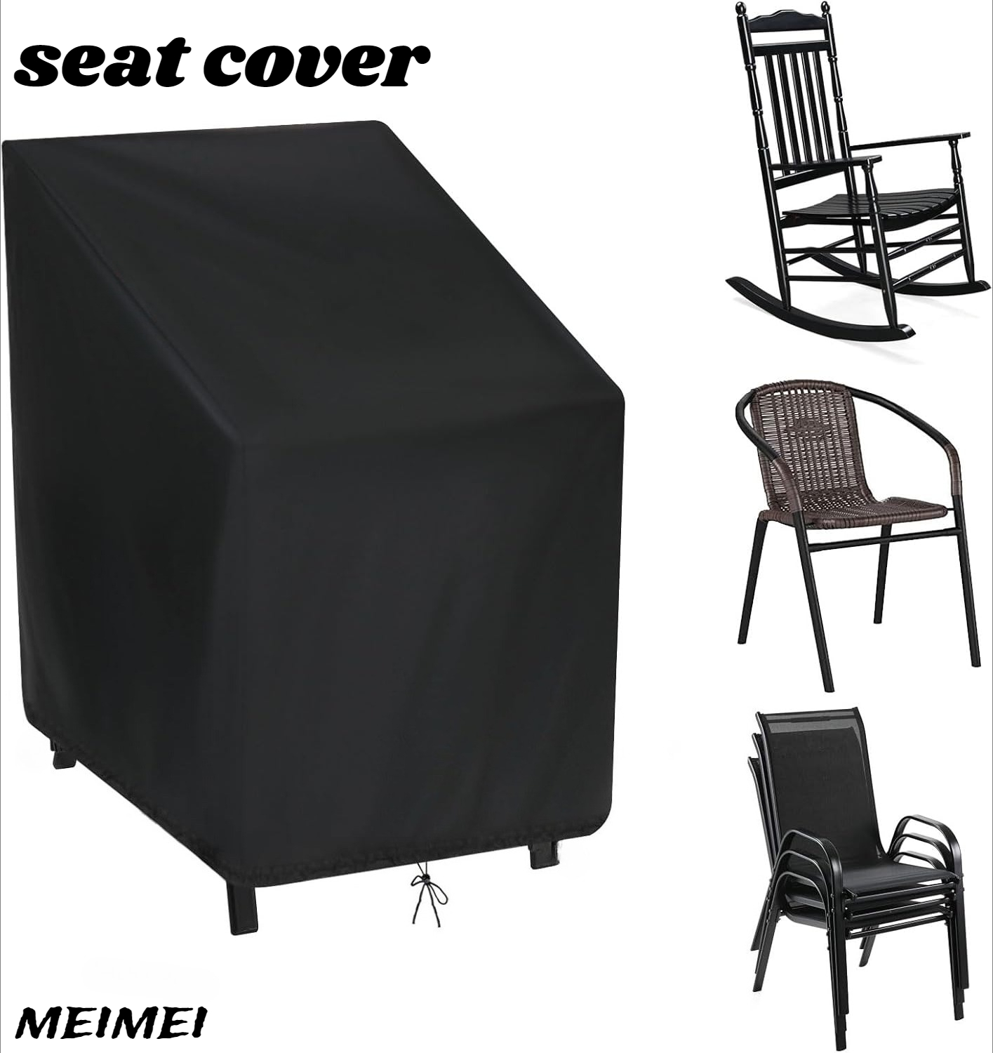 ถุงเก็บเก้าอี้แบบซ้อนกันได้ ป้ - Outdoor Furniture With Covers บทวิจารณ์และราคา