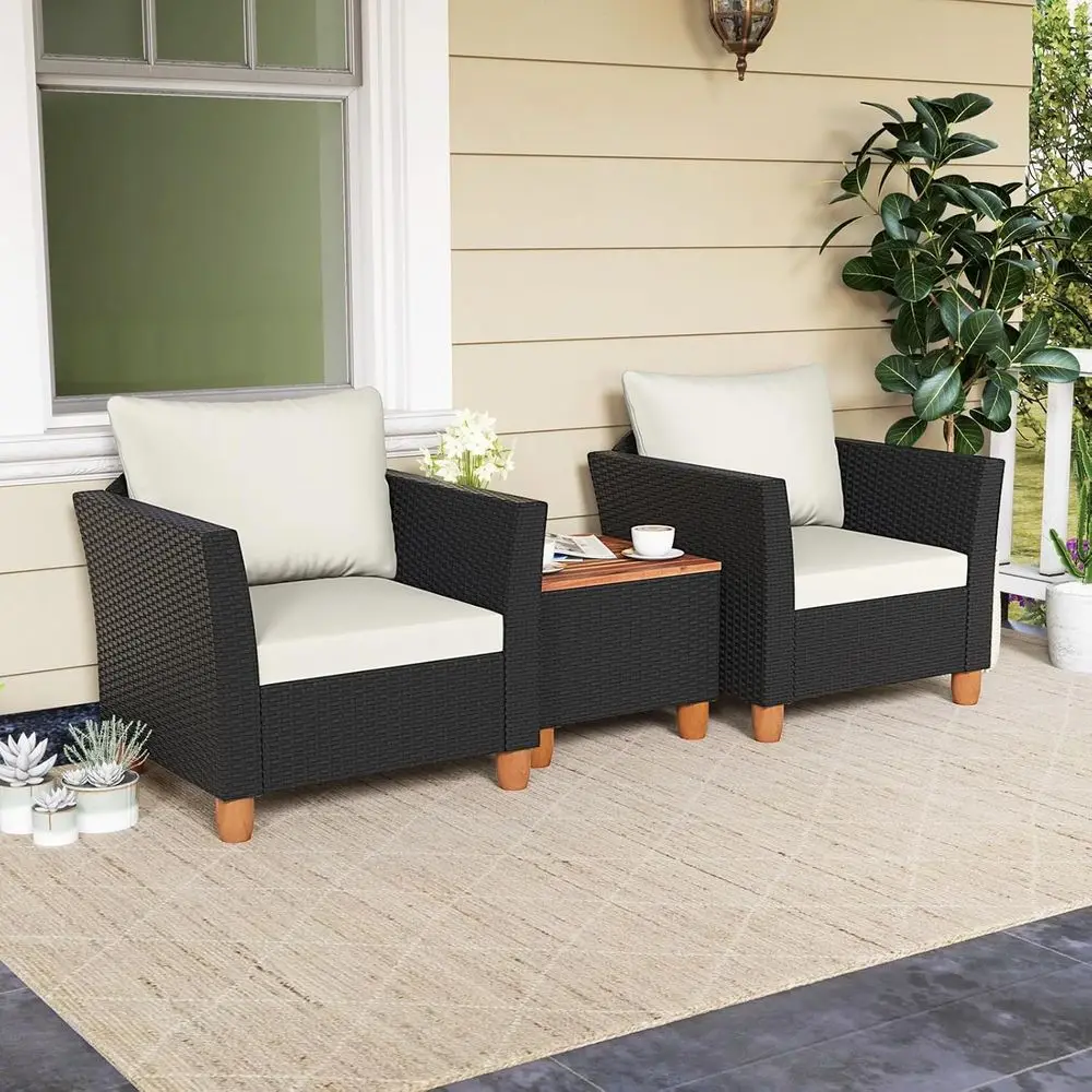 ชุดเฟอร์นิเจอร์กลางแจ้ง 3 ชิ้น - Outdoor Furniture With Storage For Cushions บทวิจารณ์และราคา
