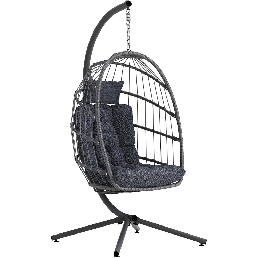 เก้าอี้ไข่กลางแจ้งพร้อมขาตั้ง, - Hanging Egg Chair บทวิจารณ์และราคา