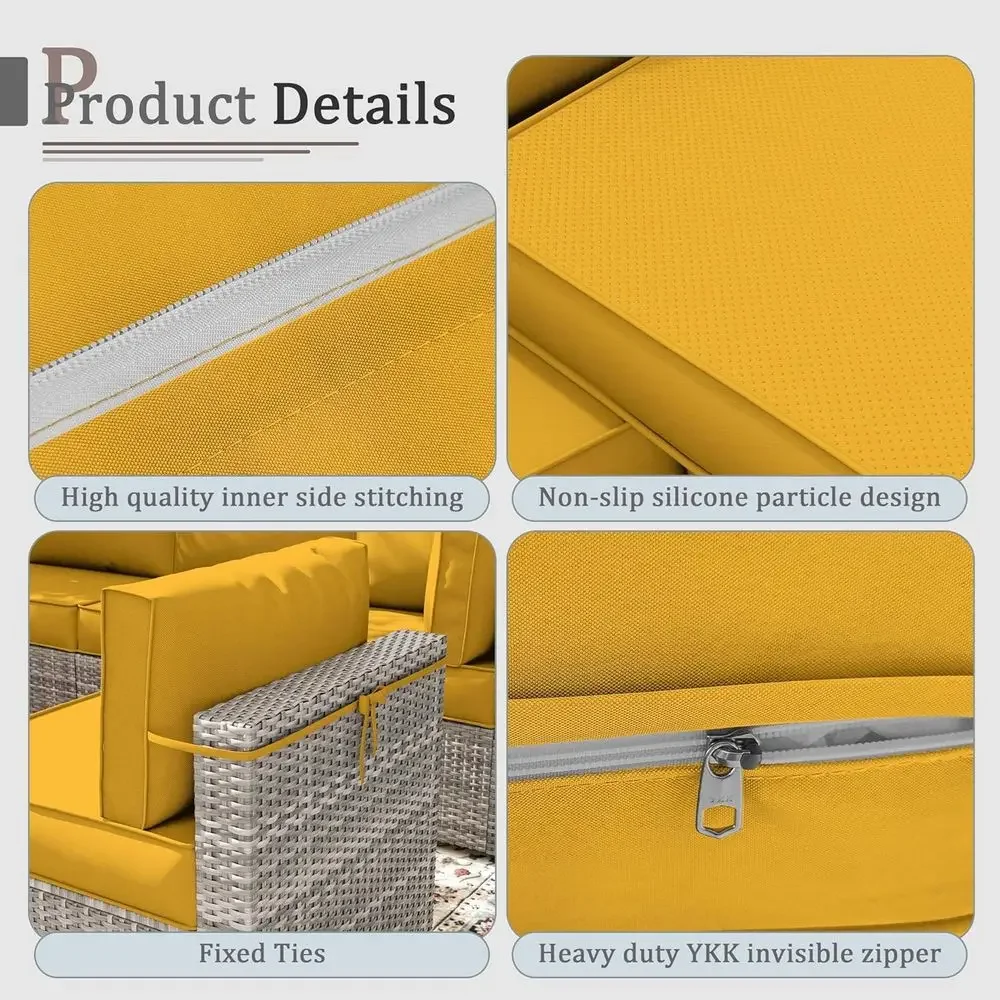 เบาะรองนั่งสำหรับเฟอร์นิเจอร์น - Outdoor Furniture Yellow บทวิจารณ์และราคา