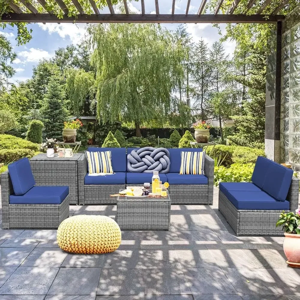 ชุดเฟอร์นิเจอร์หวาย PE สำหรับก - Outdoor Furniture With Storage For Cushions บทวิจารณ์และราคา