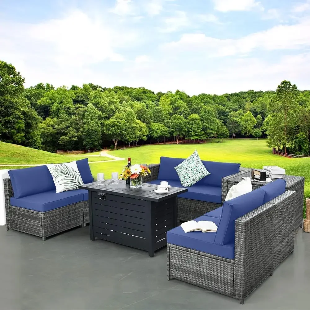 ชุดเฟอร์นิเจอร์หวาย PE สำหรับก - Outdoor Furniture With Storage For Cushions บทวิจารณ์และราคา