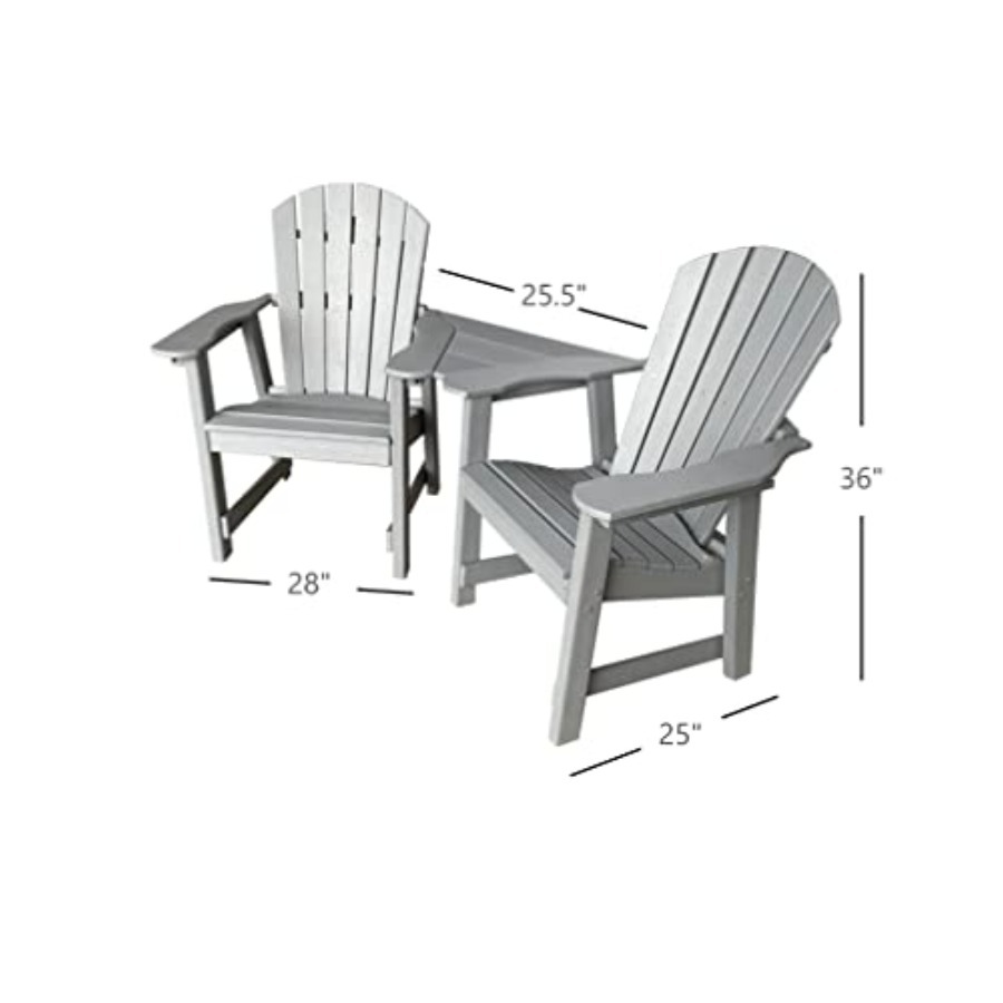 ชุดโต๊ะรับประทานอาหาร 2 ที่นั่ - Outdoor Furniture Recycled Plastic บทวิจารณ์และราคา